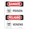 Signmission Safety Sign, OSHA Danger, 7" Height, Poison, Bilingual Spanish OS-DS-D-57-VS-1531 - alternate 1